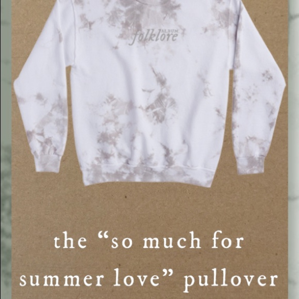 taylor swift folklore sweatshirt pullover tie dye - Picture 5 of 16